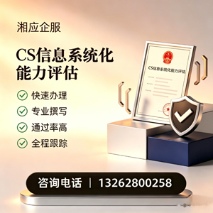 淮安CS信息系统化能力评估申报服务