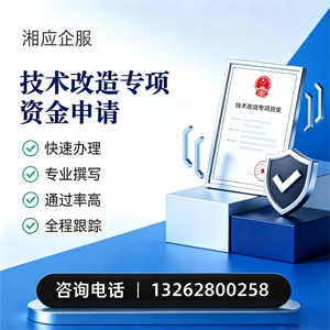 淮安技术改造专项资金申报服务